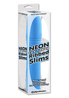 Neon Luv Touch Ribbed Slims - Blue