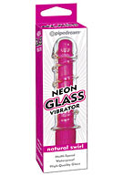 Neon Glass Vibrator - Pink