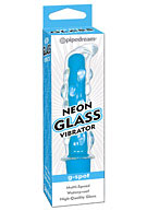 Neon Glass Vibrator - Blue