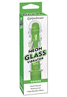 Neon Glass Vibrator - Green