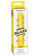 Neon Glass Vibrator - Yellow