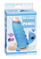 Deluxe Vibrating Penis Enhancer - Blue