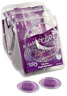 Pleasure Cupz Vibrating Nipples Massagers - Display