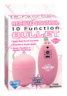10 Function Remote Control Bullet - Pink