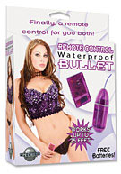 Waterproof Remote Control Bullet - Purple