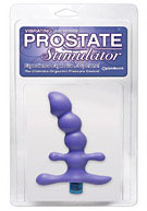 Vibrating Waterproof Silicone Prostate Stimulator - Purple