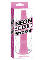 Neon Jelly Stroker - Pink