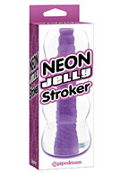 Neon Jelly Stroker - Purple