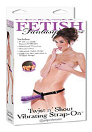 Fetish Fantasy Series Twist n' Shout Vibrating Strap-On - Purple