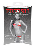 Fetish Fantasy Lingerie Naughty Nurse Bikini Set