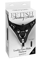 Fetish Fantasy Series Leather Low-Rider Harness - Black
