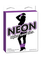 Neon Love Ties - Purple