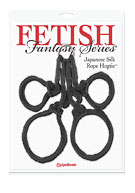 Fetish Fantasy Series Japanese Silk Rope Hogtie - Black