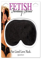 Fetish Fantasy Series Fur Lined Love Mask - Black