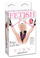 Fetish Fantasy Series Light Pink Rope Cuff Set