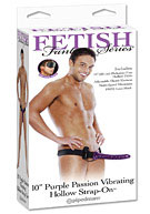 Fetish Fantasy Series 10??? Purple Passion Vibrating Hollow Strap-On - Purple