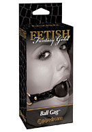 Fetish Fantasy Gold Ball Gag - Black