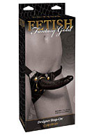 Fetish Fantasy Gold Designer Strap-On - Black