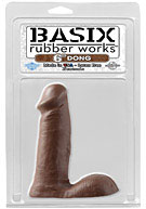 Basix Rubber Works - 6'' Dong - Brown