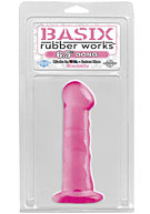 Basix Rubber Works - 6.5'' Dong with Suction Cup - Pink