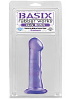 Basix Rubber Works - 6.5'' Dong with Suction Cup - Purple