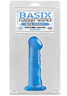 Basix Rubber Works - 6.5'' Dong with Suction Cup - Blue