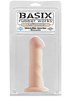 Basix Rubber Works - 6.5'' Dong with Suction Cup - Flesh