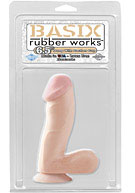 Basix Rubber Works - 6.5'' Dong with Suction Cup - Flesh
