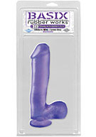 Basix Rubber Works - 10'' Dong with Suction Cup - Purple