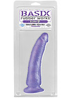 Basix Rubber Works - Slim 7'' with Suction Cup - Purple