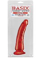 Basix Rubber Works - Slim 7'' with Suction Cup - Red