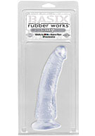 Basix Rubber Works - Slim 7'' with Suction Cup - Clear