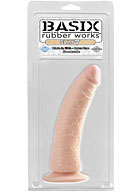 Basix Rubber Works - Slim 7'' with Suction Cup - Flesh