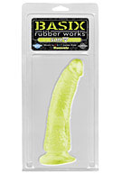 Basix Rubber Works - Slim 7'' with Suction Cup - Glow In The Dark