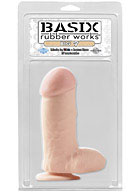 Basix Rubber Works - Big 7 with Suction Cup - Flesh