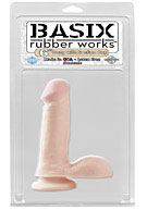 Basix Rubber Works - 6'' Suction Cup Dong - Flesh