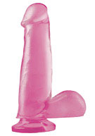 Basix Rubber Works - 7.5'' Suction Cup Dong - Pink