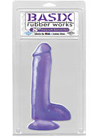 Basix Rubber Works - 8'' Suction Cup Dong - Purple