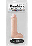 Basix Rubber Works - 8'' Vibrating Dong - Flesh