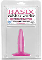 Basix Rubber Works - Mini Butt Plug - Pink