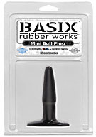 Basix Rubber Works - Mini Butt Plug - Black
