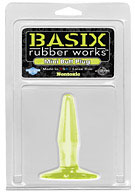 Basix Rubber Works - Mini Butt Plug - Glow In The Dark