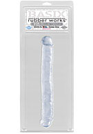 Basix Rubber Works - 12'' Double Dong - Clear