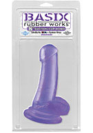 Basix Rubber Works - 8'' Suction Cup Dong - Purple