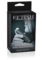 Fetish Fantasy Series Limited Edition Mini Mite Vibe with Attachments - Black