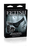 Fetish Fantasy Series Limited Edition Remote Control Vibrating Panties Regular Size - Black
