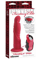 Fetish Fantasy Elite Vibrating 8'' Dildo - Red