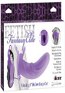 Fetish Fantasy Elite Vibrating 8'' Hollow Strap-On - Purple