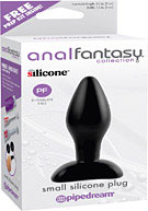Anal Fantasy Collection Small Silicone Plug - Black