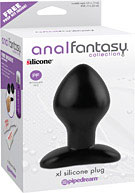 Anal Fantasy Collection XL Silicone Plug - Black